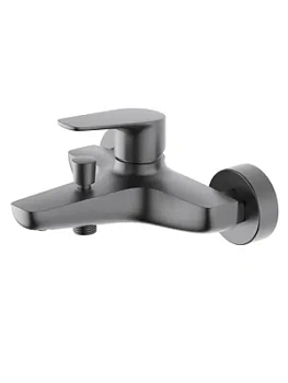 Смеситель для ванны/душа Aquatek AQ1140BGM настенный, однозахватный, излив 177мм, сталь оруж