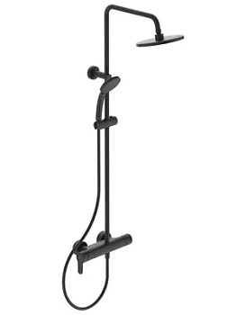 Ideal Standard Душевая система BC750XG смеситель для душа, верхний душ, лейка, мат черная