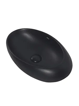 Раковина накладная ABBER 490х310х140 без отв. под смеситель и перелив,черный мат. AC2107MB