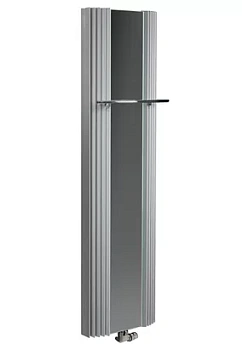 Дизайн-радиатор JAGA (1800х510) с зеркалом, белый сатин, 1132Вт, нижнее подкл