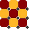 Octagon 4420 21 Oct14 A Brick Red 20 Ochre Yellow 20 Octagon Black 14 Dots 30x30
