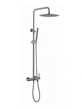 Душевая система Boheme 468-NB настенная, однозахватная, верхний/ручной душ, никель браш