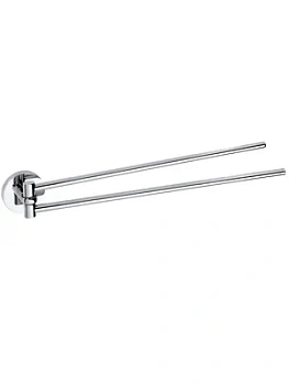 Полотенцедержатель Bemeta 104204191 двойной, поворотный, цвет: хром