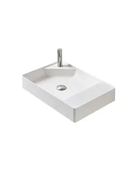 Раковина накладная Antonio Lupi 630х420х110, без перелива, отв. под смес.,д/к, Flumood, белый