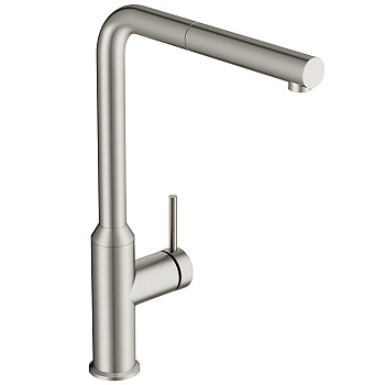 Смеситель Axor 16824820 термостатический, однозахватный, шлифованный никель