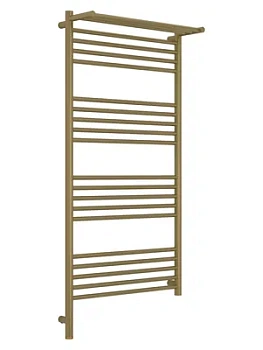 СУНЕРЖА с полкой Полотенцесушитель 1200х600 золотой шелк МЭМ левый 32-6006-1260