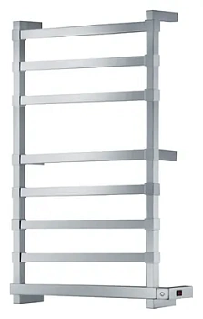 Полотенцесушитель электрический Margaroli Panorama 864-8 (790х555) хром матовый, 150Вт, 8644708SCRB