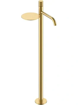 Смеситель Boheme 120-MG.2 для раковины, напольный, однозахватный, ручка touch, золото мат