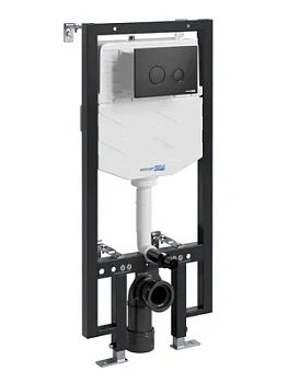 Инсталляция для унитаза WasserKRAFT с клавишей смыва, цвет: черный 56TLT.010.ME.MB01