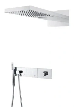 Душевая система Boheme 132-CR встраиваемая, верхний/ручной душ, хром