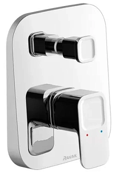 Смеситель для ванны/душа RAVAK TD 061.00 встраиваемый, в комплекте со скрытой частью