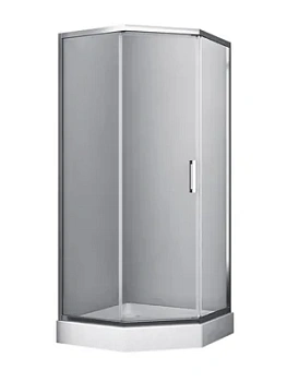 Душевой уголок WasserKRAFT 1000x1000x2000 стекло прозрачное/профиль серебристый 86S38