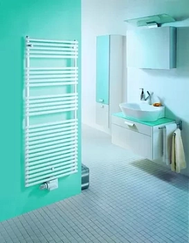 Полотенцесушитель стальной Zehnder LFD-180-060-05 (1761х596) водяной, цвет: белый