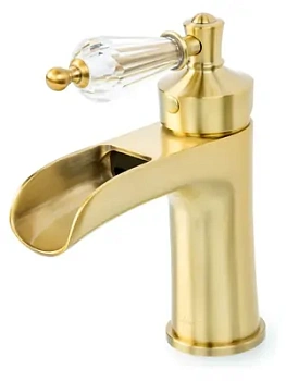 Смеситель Boheme 201-SW для раковины, на 1 отверстие, однозахватный, низкий излив, бронза