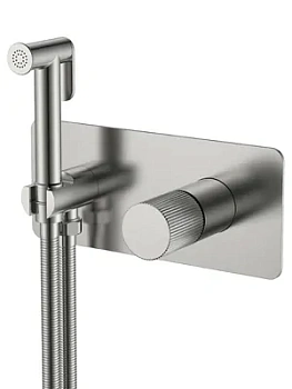 Смеситель Boheme 127-NB.3 встраиваемый, с гиг душем, однозахв, ручка:linea, черный