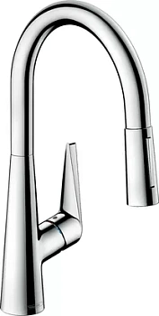Смеситель Hansgrohe для кухни 200 вытяжной и поворотный излив, хром 73851000