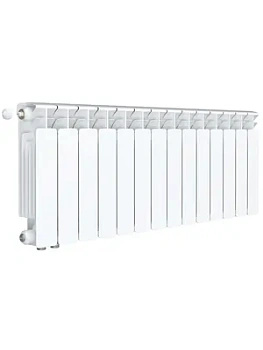 Радиатор биметаллический Rifar Ventil BVL 350 нижнее левое подключение, 14 секции, 1946 Вт