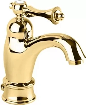 Смеситель CEZARES -LSM1-A-03/24-M для умывальника, донный клапан, золото