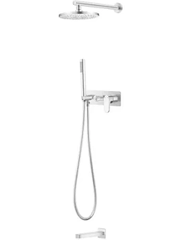 Душевая система Boheme 454-2-MW встраиваемая,верхний/ручной душ, с изливом, белый мат