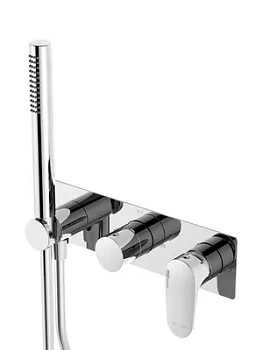 Смеситель для душа WasserKRAFT 5877 встраиваемый, с ручным душем, хром