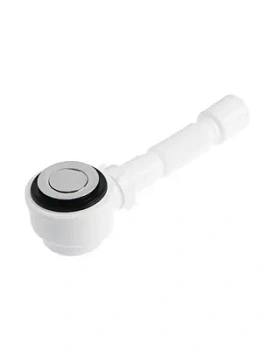 Сифон АНИ Пласт 1.1/2"х50 для душевого поддона, с гибкой трубой 375х40/50 хром (сетка), E415CLS