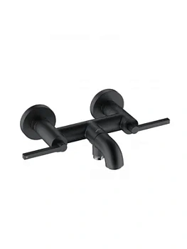 Смеситель KLUDI Puristic для ванны/душа, двухзахватный, черный матовый 205403915