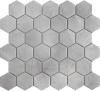 Hexagon Small Marble Grey Matt 27.8X26.5