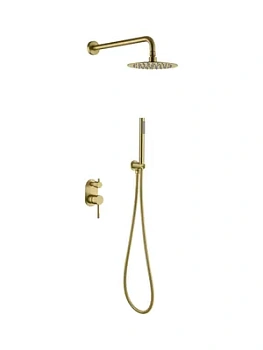 Душевая система Boheme 464-MG встраиваемая, однозахватная, верхний/ручной душ, золото матовое