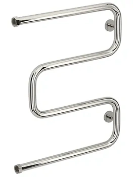 СУНЕРЖА Полотенцесушитель 600х500 нерж.сталь, накидная гайка 1", бок.подкл. 00-4014-6050