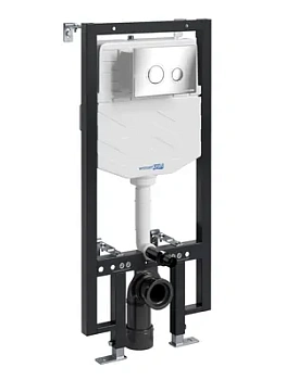 Инсталляция для унитаза WasserKRAFT с клавишей смыва, цвет: хром 56TLT.010.ME.CH01