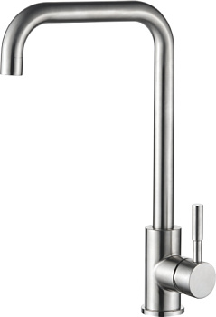 Смеситель Ledeme для кухни, поворотный излив, однозахватный, сатин L74998A-4