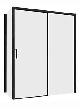 Душевой уголок ABBER AG93170B-S102B (1700x1000x2000) стекло 8мм прозрачное/черный