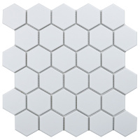 Hexagon Small White Glossy 27.8X26.5