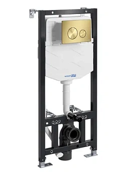 Инсталляция для унитаза WasserKRAFT с клавишей смыва, цвет: золото матовое 10TLT.010.ME.MG02
