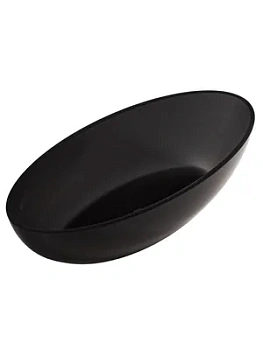 Прозрачная ванна Abber (1800х850) отдельностоящая, донный клапан,черная AT9702Onyx