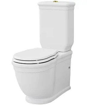 Унитаз-компакт ArtCeram 380х720х940 белый, кнопка золото HEV0060100+HEC0090100+ACA00673