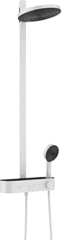 Душевая система Hansgrohe 24240700 Showerpipe 260 2jet с термостатом, матовый белый