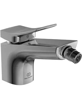 Смеситель для биде Ideal Standard BC760GN однозахватный, донный клапан, серебряный шторм