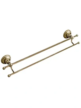 Полотенцедержатель Nicolazzi двойной настенный, бронза 1482BZ