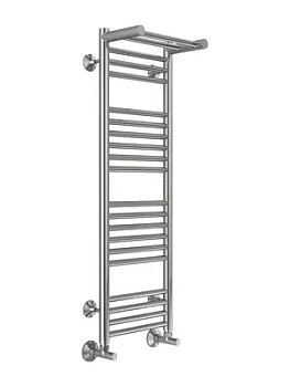 Полотенцесушитель TERMINUS П20 (ШВ:332x1000) водяной, нерж.сталь, с полкой