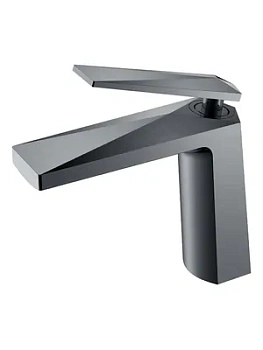 Смеситель Boheme 371-SGM для раковины, на 1 отверстие, однозахватный, графит глянц