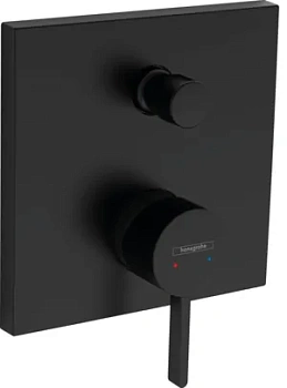 Смеситель Hansgrohe 76416670 для ванны, скрытый монтаж, встроен.защ.комбинация, мат.черный