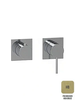 Смеситель для ванны/душа Almar на 2-3 потребителя, расположение вер/гор, цветлатунь брашированная E180191.HB