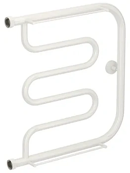СУНЕРЖА Лира + 2 полки Полотенцесушитель 500х500 белый, нак. гайка 1"
