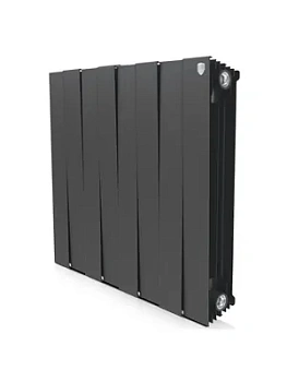 Радиатор биметаллический, 8 секций ROYAL THERMO ВШГ:591х640х100 1512 Вт Noir Sable