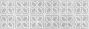 Настенная плитка Lissabon квадраты серый рельеф 25x75