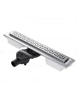 Душевой лоток BERGES 600, хром глянец, боковой выпуск S-сифон D50 H60, 091124