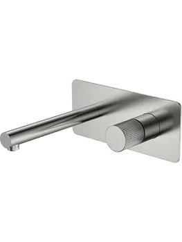 Смеситель Boheme 125-NB.3 для раковины, встраиваемый, однозахватный, ручка:linea, никель браш