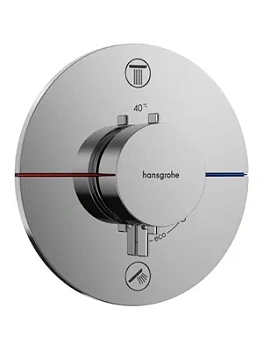 Смеситель Hansgrohe ShowerSelect Comfort E 15574000 термостат, внешняя часть, хром