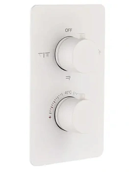 Смеситель Boheme 134-3-MW для ванны/душа, встраиваемый, на 3 потребителя,термостат, белый мат